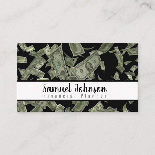 Professionele Stijlvolle Financiële Planner Accoun Visitekaartje (Voorkant)