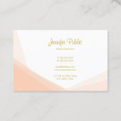 Professionele stijlvolle Gold Hand Script Name Mod Visitekaartje (Achterkant)