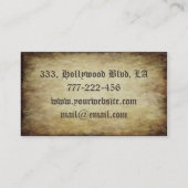 Professionele stijlvolle grunge Ierse lucky shamro Visitekaartje (Achterkant)