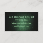 Professionele stijlvolle grunge Ierse lucky shamro Visitekaartje (Achterkant)