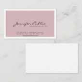 Professionele, stijlvolle kleuren uit de classy, m visitekaartje (Voorkant / Achterkant)