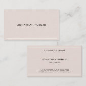 Professionele stijlvolle lettertypekool, eenvoudig visitekaartje (Voorkant / Achterkant)