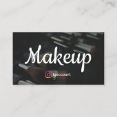 Professionele stijlvolle make-up artiest visitekaartje (Achterkant)