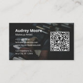 Professionele stijlvolle make-up artiest visitekaartje (Voorkant)