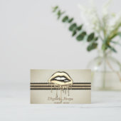 Professionele stijlvolle metalen druppelaar visitekaartje (Staand voorkant)