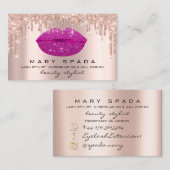 Professionele stijlvolle, roze opbergvakken Lips G Visitekaartje (Voorkant / Achterkant)