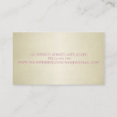 Professionele, stijlvolle, stijlvolle lips visitekaartje (Achterkant)