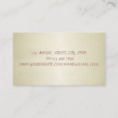 Professionele, stijlvolle, stijlvolle lips visitekaartje (Achterkant)