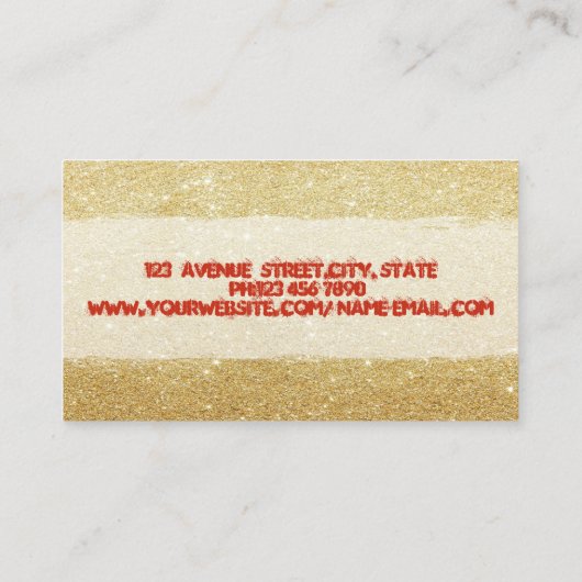 Professionele, stijlvolle, stijlvolle lips visitekaartje (Achterkant)