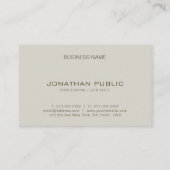 Professionele, stijlvolle vormgeving elegante Sjab Visitekaartje (Achterkant)