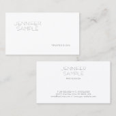 Professionele stijlvolle vormgeving met elegante v visitekaartje (Voorkant / Achterkant)