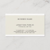 Professionele stijlvolle vormgeving visitekaartje (Achterkant)