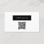 Professionele stijlvolle zakelijke foto van werkne visitekaartje (Achterkant)