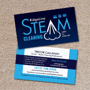 Professionele Stoomreiniging Tapijt & Bekleding Visitekaartje
