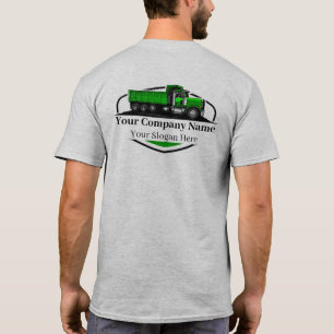 Professionele stortwagen transportbedrijf t-shirt
