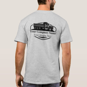 Professionele stortwagen transportbedrijf t-shirt