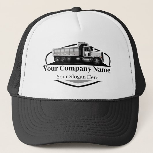 Professionele stortwagen transportbedrijf trucker pet (Voorkant)