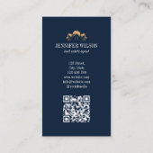 Professionele strand makelaar makelaar QR Visitekaartje (Achterkant)