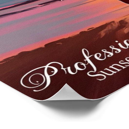 Professionele Sunset Watcher Poster (Hoek)