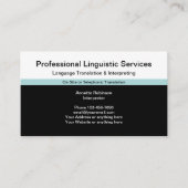 Professionele taalservices Vertaler Visitekaartje (Voorkant)