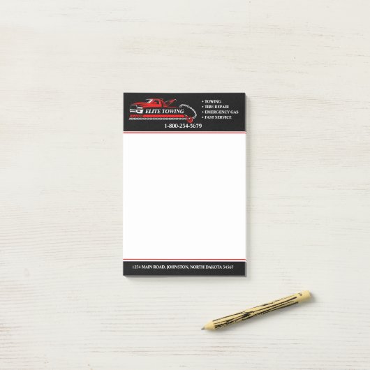 Professionele Takelwagen Service Post-it® Notes (Op bureau)