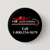 Professionele Takelwagen Service Ronde Button 5,7 Cm (Voorkant)
