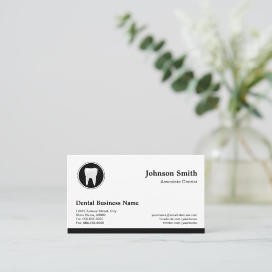 Professionele tandarts - afspraak voor tandheelkun afsprakenkaartje (Staand voorkant)