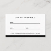 Professionele tandarts - afspraak voor tandheelkun afsprakenkaartje (Achterkant)