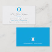 Professionele tandarts | Deep Blue Visitekaartje (Voorkant / Achterkant)