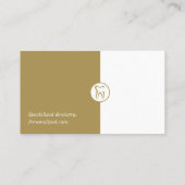 Professionele tandarts | Golden Visitekaartje (Achterkant)