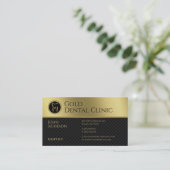 Professionele tandarts | Goud Visitekaartje (Staand voorkant)