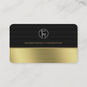 Professionele tandarts | Goud zwart Visitekaartje (Achterkant)