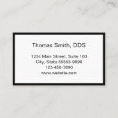 Professionele tandarts Kantoor Afsprakenkaartje (Achterkant)