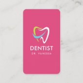 Professionele Tandarts Logo Tandheelkundige QR Cod Visitekaartje (Voorkant)