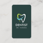 Professionele Tandarts Logo Tandheelkundige QR Cod Visitekaartje (Voorkant)