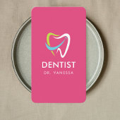 Professionele Tandarts Logo Tandheelkundige QR Cod Visitekaartje