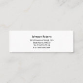 Professionele tandarts minimaal mini visitekaartje (Achterkant)