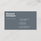 Professionele tandarts | tandheelkundige zorg visitekaartje (Achterkant)