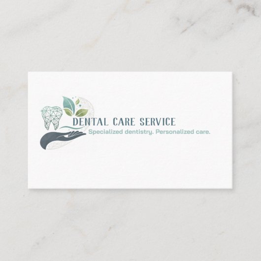 Professionele tandarts | tandheelkundige zorg visitekaartje (Voorkant)