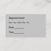 Professionele tandbenoeming visitekaartje (Achterkant)