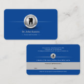 Professionele tandheelkunde | Blauwe Dentist Afsprakenkaartje (Voorkant / Achterkant)