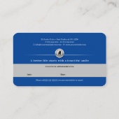 Professionele tandheelkunde | Blauwe Dentist Afsprakenkaartje (Achterkant)