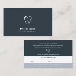 Professionele tandheelkunde   Dentist Afsprakenkaartje