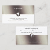 Professionele tandheelkunde | Gold Dentist Afsprakenkaartje (Voorkant / Achterkant)