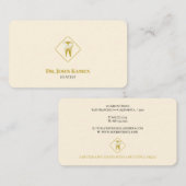 Professionele tandheelkunde | Uniek goud Visitekaartje (Voorkant / Achterkant)