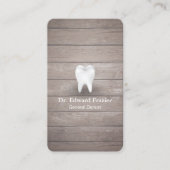 Professionele tandheelkundige Aanwijzing van hout Afsprakenkaartje (Voorkant)