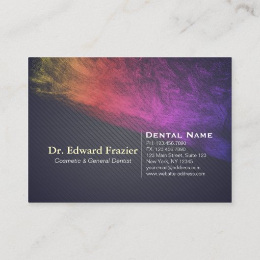 Professionele tandheelkundige tandheelkundige Roos Afsprakenkaartje (Achterkant)