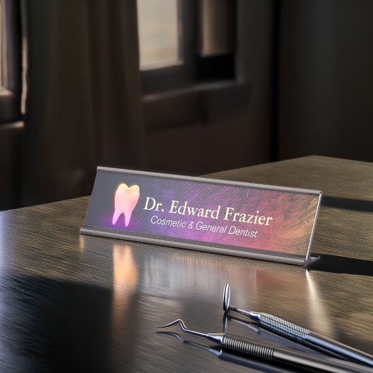 Professionele tandheelkundige tandheelkundige Roos Bureau Naambordje