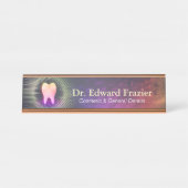 Professionele tandheelkundige tandheelkundige Roos Bureau Naambordje (Voorkant)