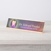 Professionele tandheelkundige tandheelkundige Roos Bureau Naambordje (Voorkant)